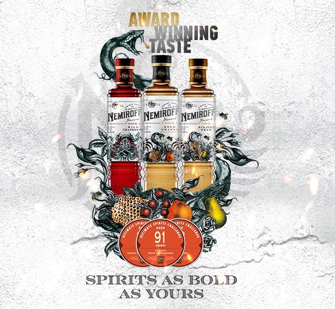 Nemiroff The Inked Collection відзначена 3 медалями на Ultimate Spirits Challenge 2020