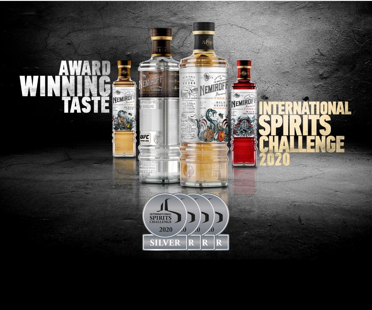 Смак Nemiroff відзначено новими нагородами на конкурсі у Великобританії - International Spirits Challenge 2020!