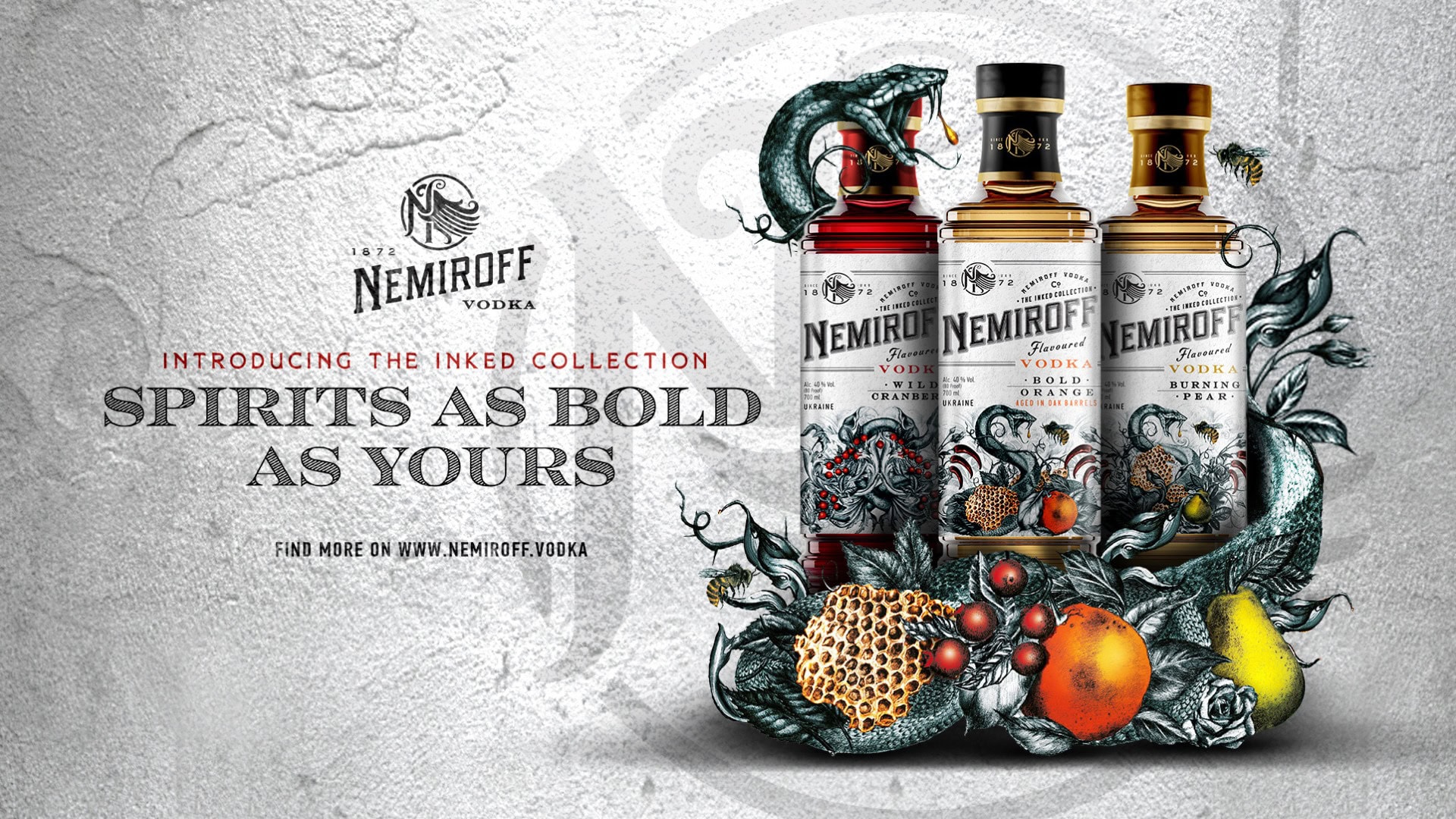 Nemiroff Vodka Launches the Inked Collection in Duty-Free Market