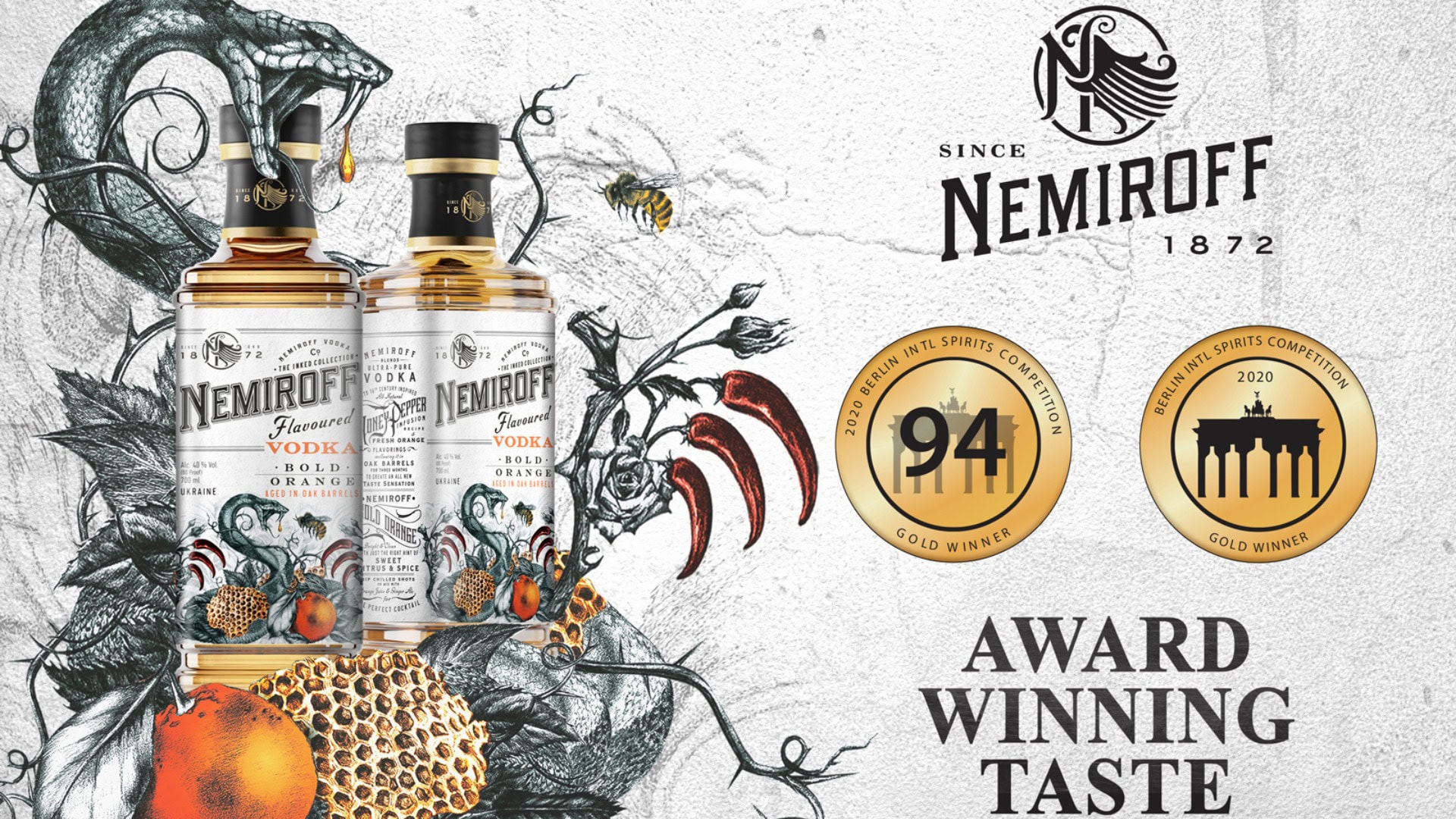 Nemiroff Bold Orange Wins Gold Medal at Berlin International Spirits Competition