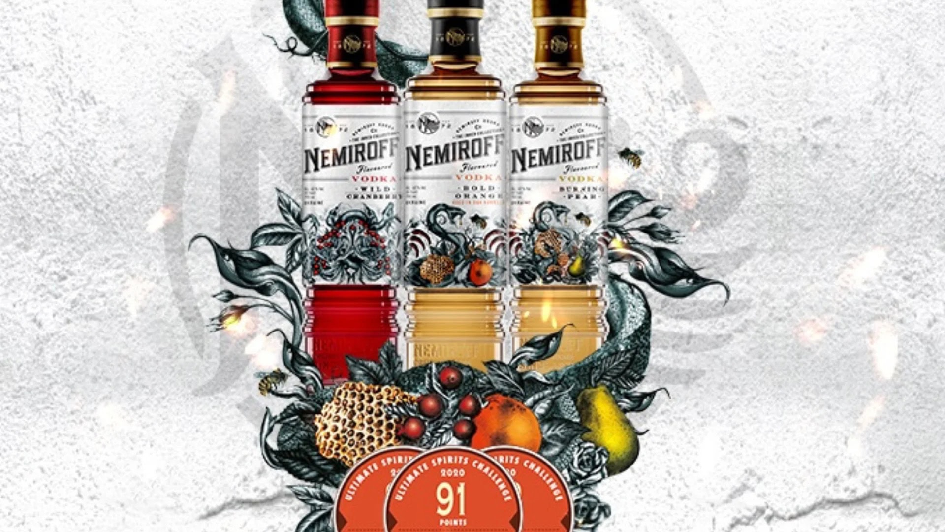 Nemiroff The Inked Collection is Awarded 3 Medals at Ultimate Spirits Challenge 2020