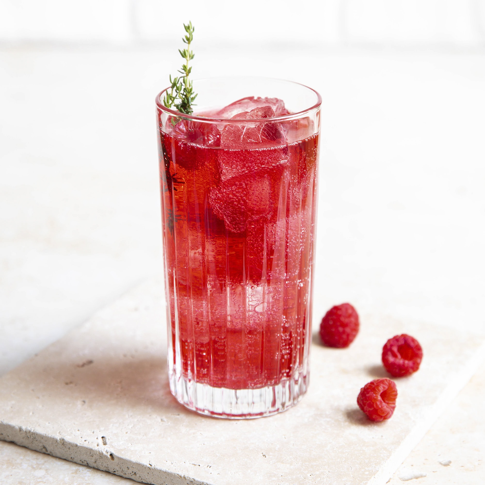 making wild & berry cocktail