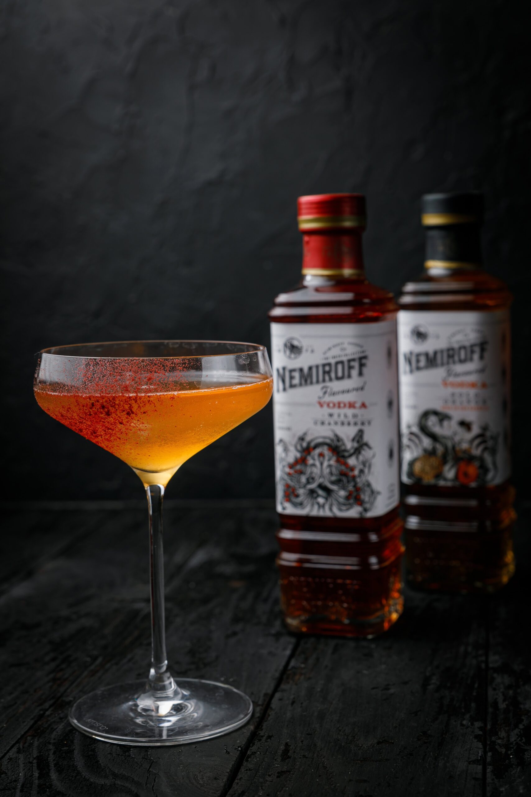 double cosmo alcoholic cocktail