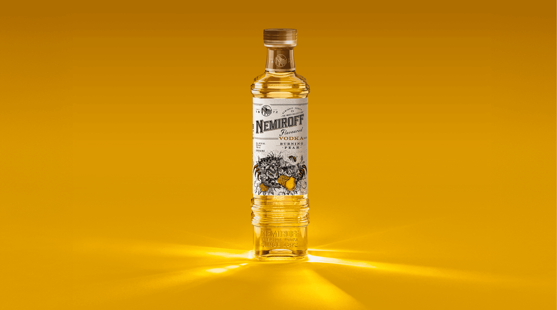 nemiroff flavoured vodka burning pear