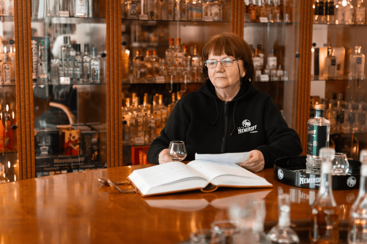 tasting of strong alcohol nemiroff